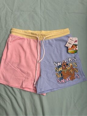 Source Unknown Scooby-Doo Pastel Colorblock Drawstring Shorts